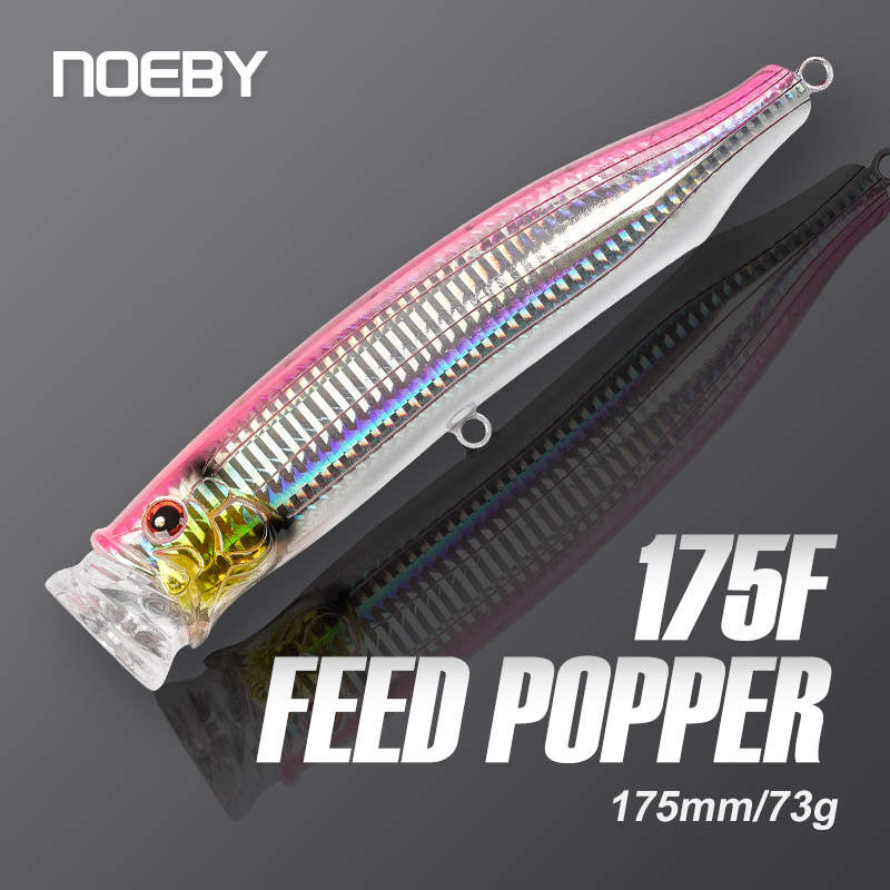Fishing Lure Popper - Noeby-feed Popper umpan pancing, Topwater Wobbler,