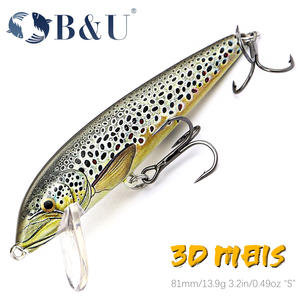 Fishing Lure Jerkbait - B&U 80Mm Umpan Pancing Wobbling Ikan