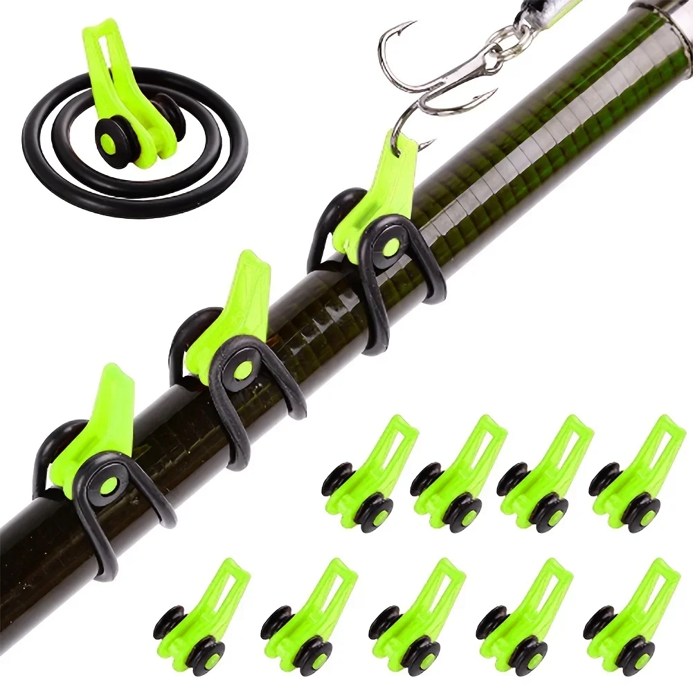 Fishing Lure Jig - 10 Buah/Lot Joran Pancing Penjaga Kait-Cincin