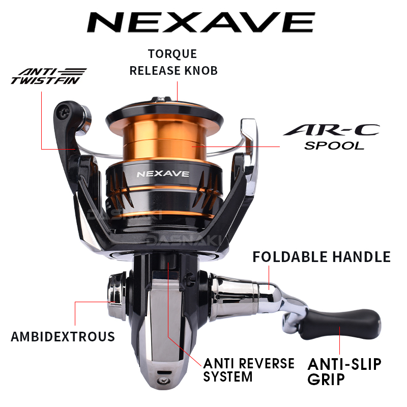 Shimano 2026 NEXAVE Spinning R - Daiwa Reel Bg ulasan dan harga