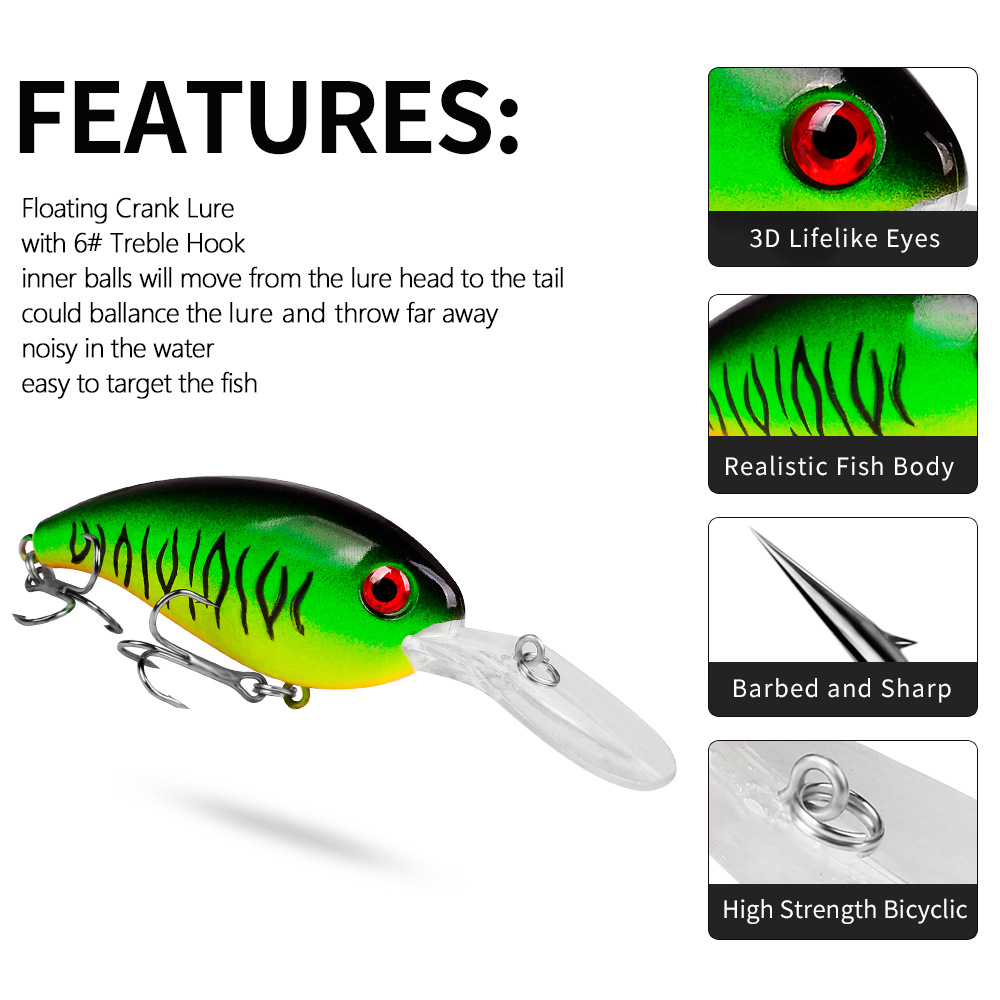 1 Buah Umpan Pancing Crankbait - Fishing Lure Crankbait ulasan dan harga
