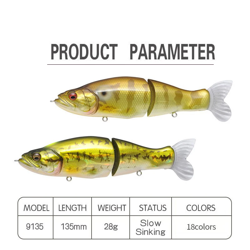 Umpan Pancing Swimbait 135mm 3 - Fishing Lure Popper ulasan dan harga